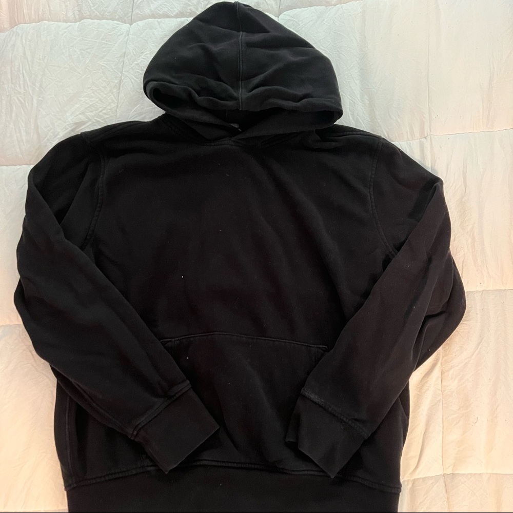 Gap Plain Black Hoodie - L